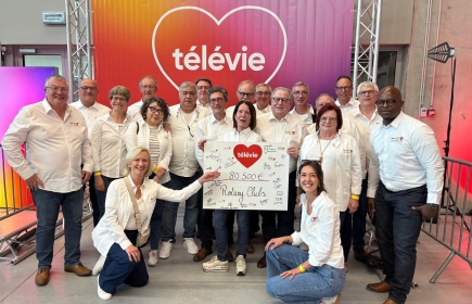 Notre D2160, aux côtés du District 2150 s'est brillamment investi cette année dans l'action Télévie!