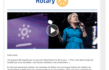 L'intervention de Jennifer Jones, Présidente 22-23 du RI, à la Convention de Houston